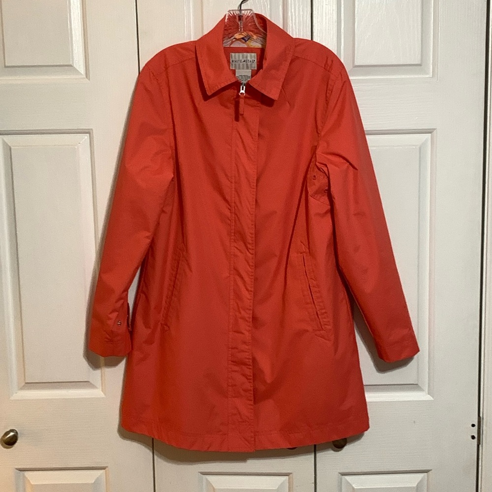 White Stag Raincoat, Coral Silk Is The Color So P… - image 1